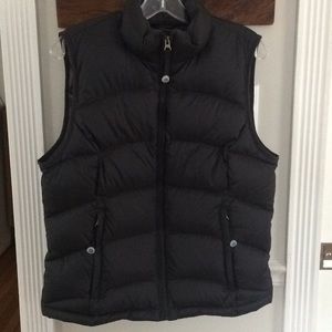 L.L. Bean women’s goose down insulated black vest